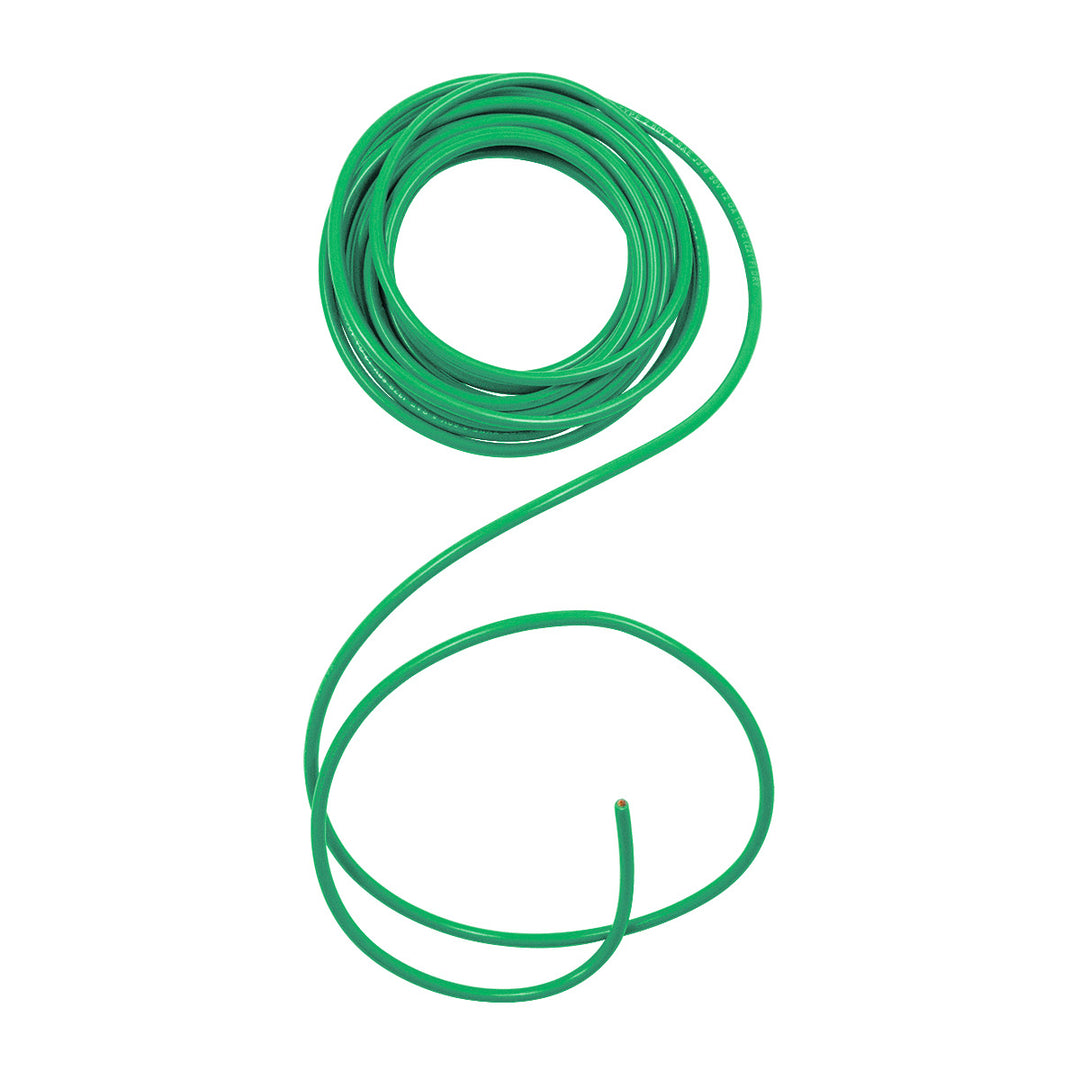 Primary Wire - Rated 80°C 12 AWG, Green 12 Ft.