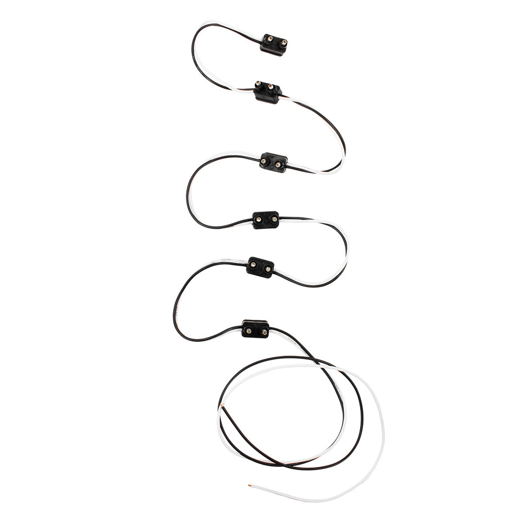 2 Prong Plug Wiring Harness With 6 Plugs &amp; 7" Lead (Bulk)