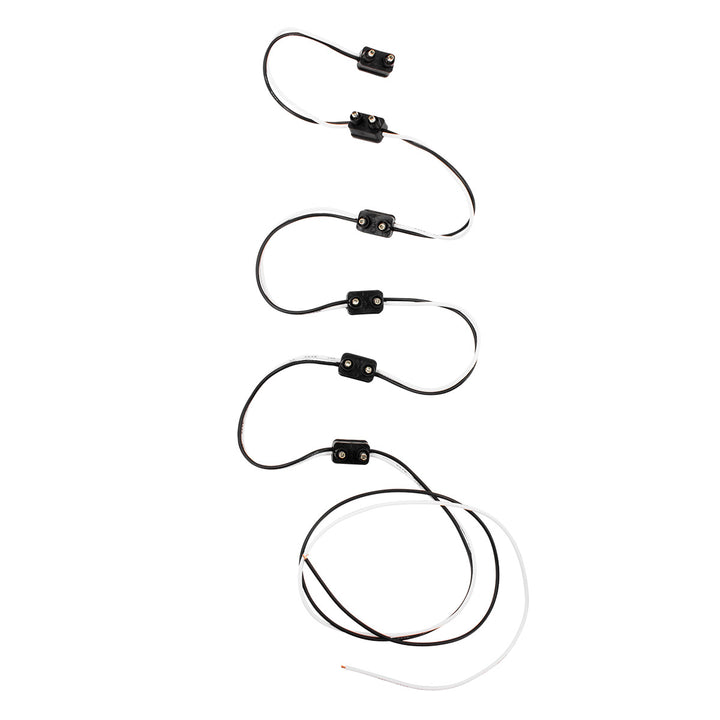 2 Prong Plug Wiring Harness With 6 Plugs &amp; 7" Lead (Bulk)