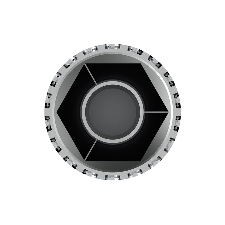 33mm X 4" Chrome Plastic Extra Tall Nut Cover With Flange - Thread-On (Bulk)