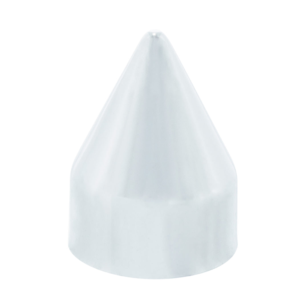 Chrome Plastic Spike Snap-On Screw Head Covers For 