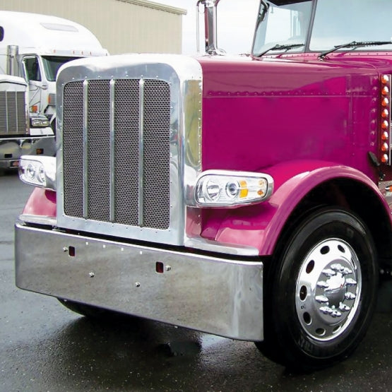 14 Amber LED Front Fender Cover For Peterbilt 388 (2008-2015) &amp; 389 (2008-2023) - Clear Lens - Driver