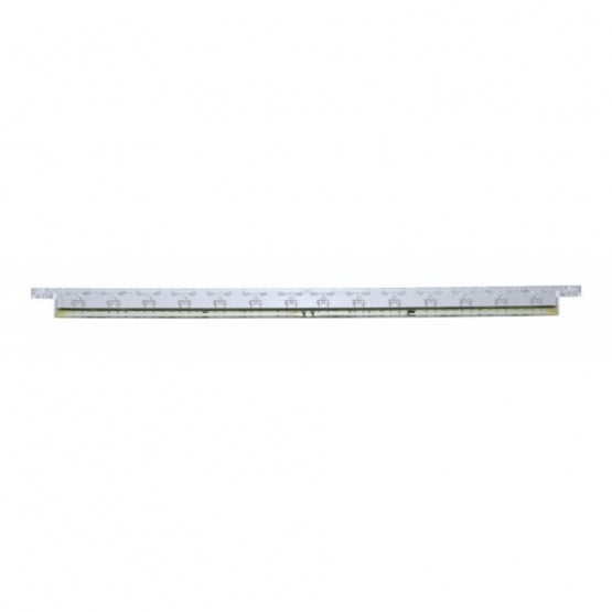 14 LED 12" Auxiliary Warning Light Bar Only - Amber LED/Clear Lens (Bulk)