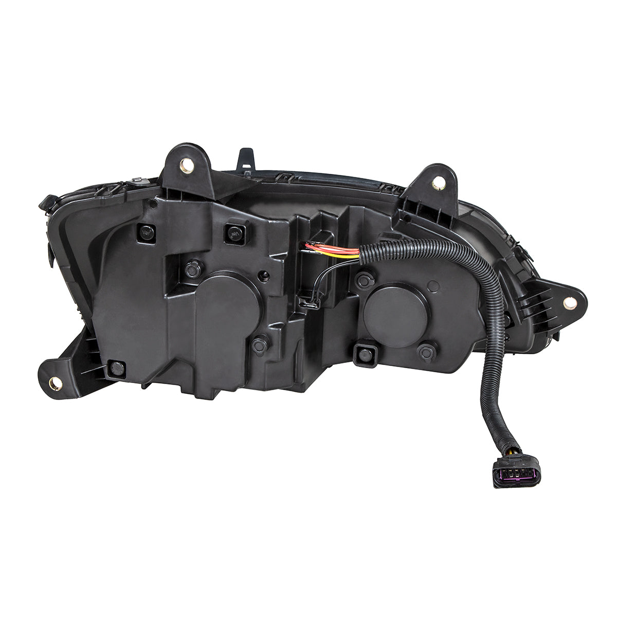 "Blackout" LED Headlight With LED Turn Signal & LED Position Light Bar For 2008-2017 Kenworth T660 - Driver