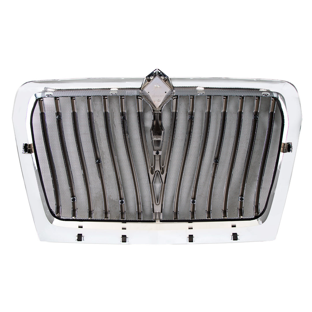 Chrome Curved Style Grille With Bug Screen For 2018-2025 International LT