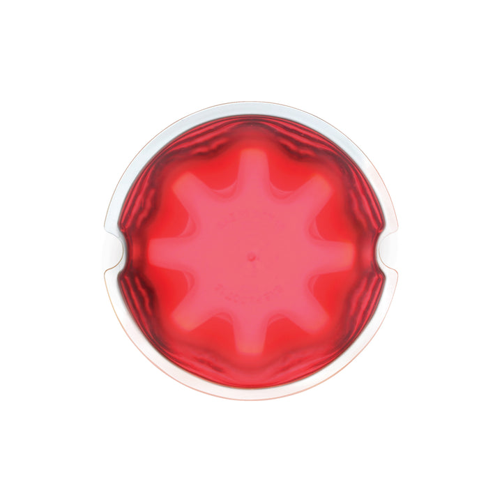 9 LED Dual Function GloLight Watermelon Cab/Auxiliary Light - Red LED/Clear Lens (Bulk)