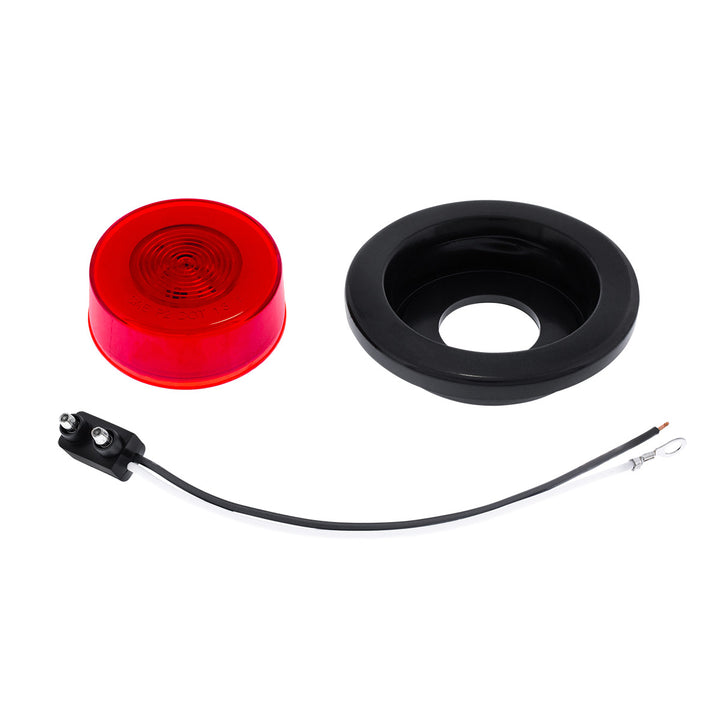 9 LED 2-1/2" Round GloLight Kit (Clearance/Marker) - Red LED/Red Lens