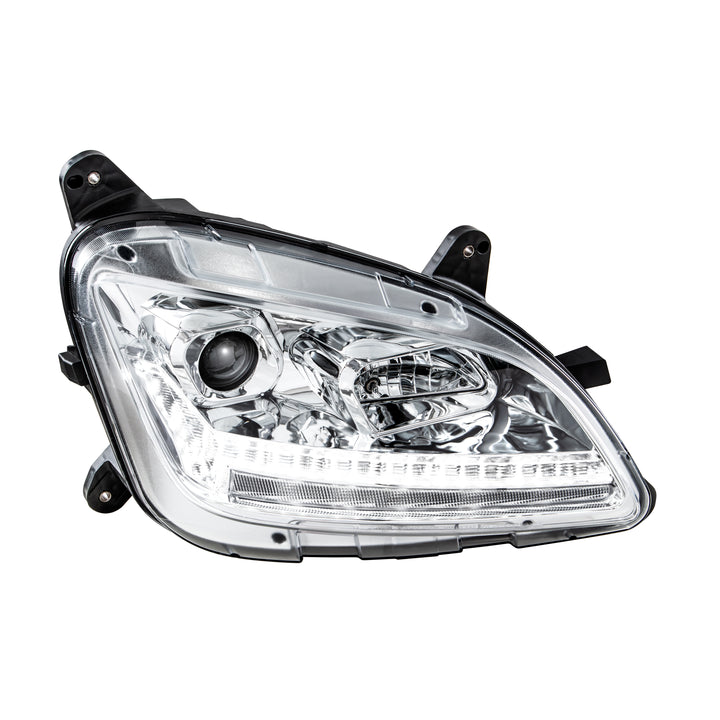 Chrome Projection Headlight With LED Sequential Turn and DRL For 2012-2021 Peterbilt 579 - Passenger