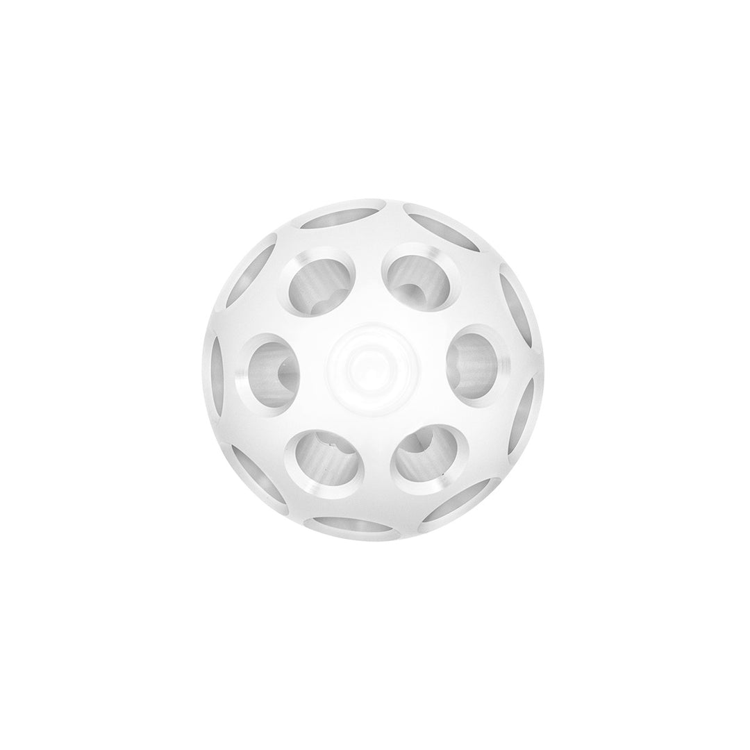 Thread-On Annodized Phoenix Style Ball Gearshift Knob With LED 9/10 Speed Adapter - White LED