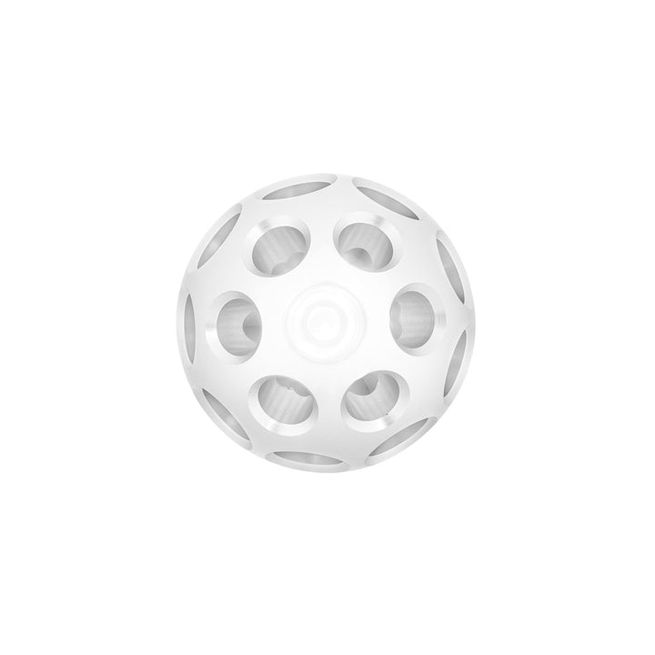 Thread-On Annodized Phoenix Style Ball Gearshift Knob With LED 9/10 Speed Adapter - White LED