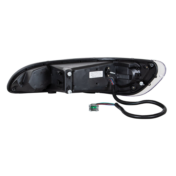 Black LED Headlight With LED Turn, Position, &amp; DRL For Peterbilt 386 (2005-2015) &amp; 387 (1999-2010) - Passenger
