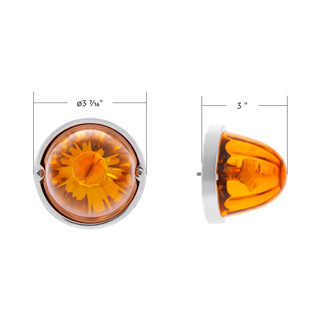 UltraBurst Glass Watermelon Light Flush Mount Kit - Amber LED/Amber Lens