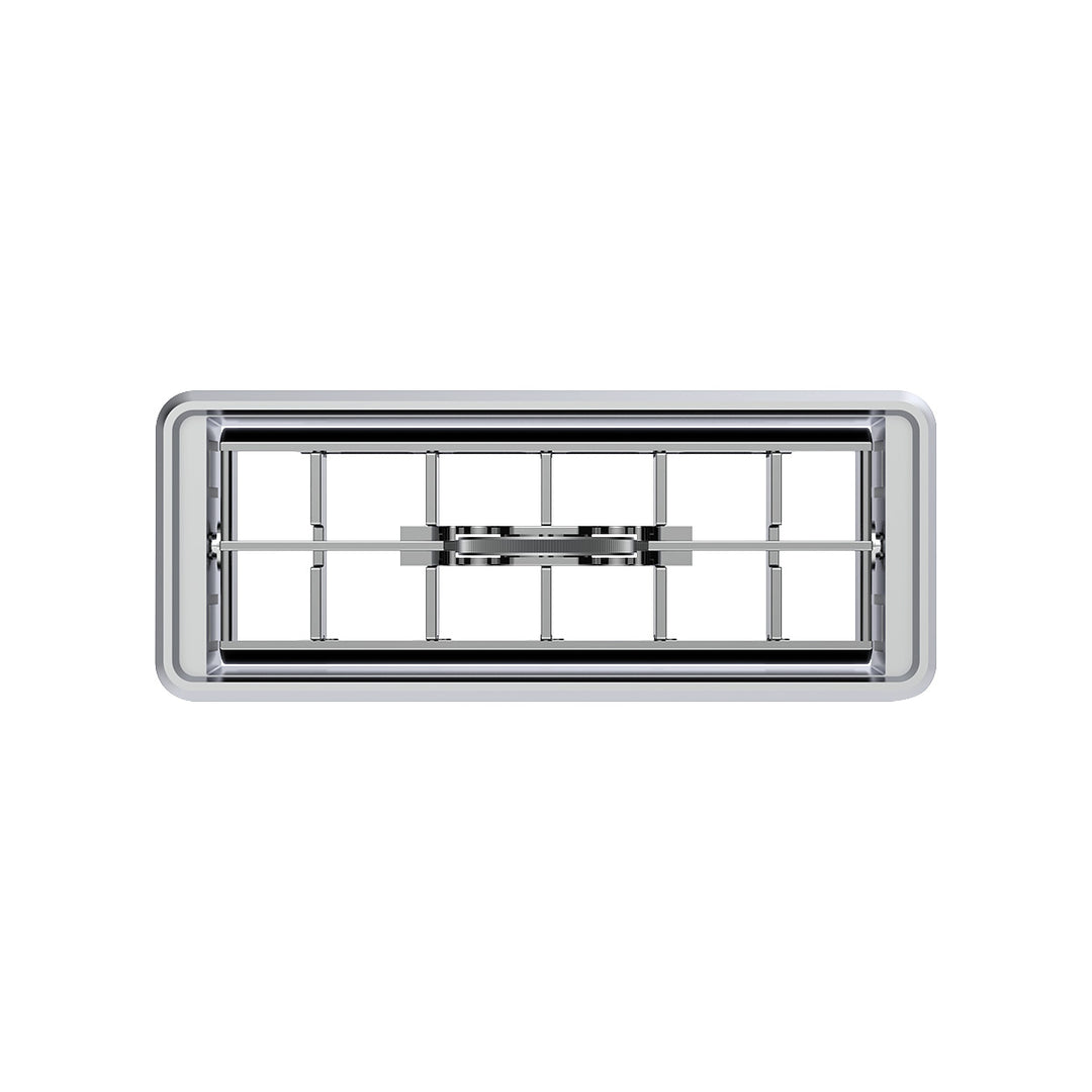 Chrome Plastic A/C Vent For 2001 &amp; Earlier Kenworth - Center
