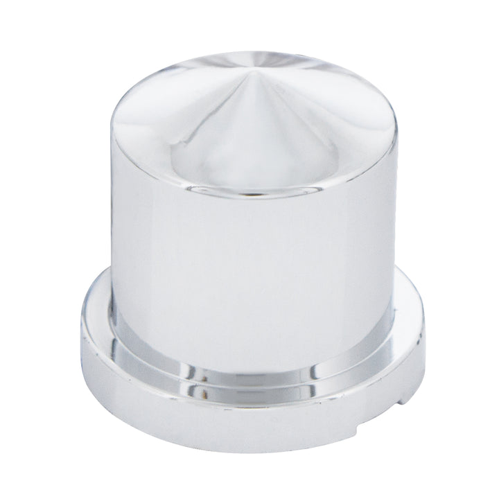 15/16" x 1-1/2" Chrome Plastic Pointed Nut Covers - Push-On (10-Pack)