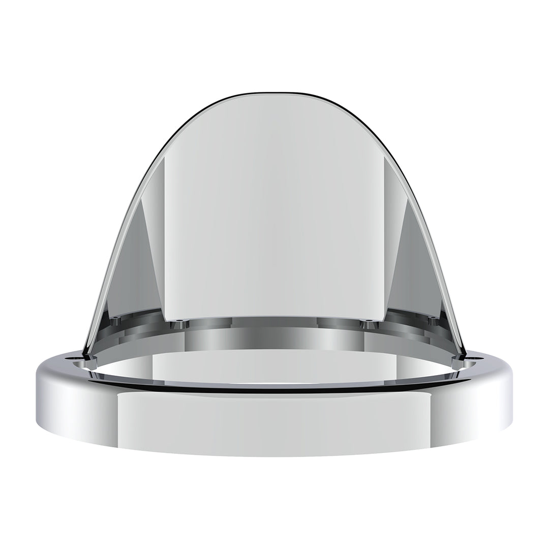 Chrome LED Light Flush Mount Base With Visor (Bulk)