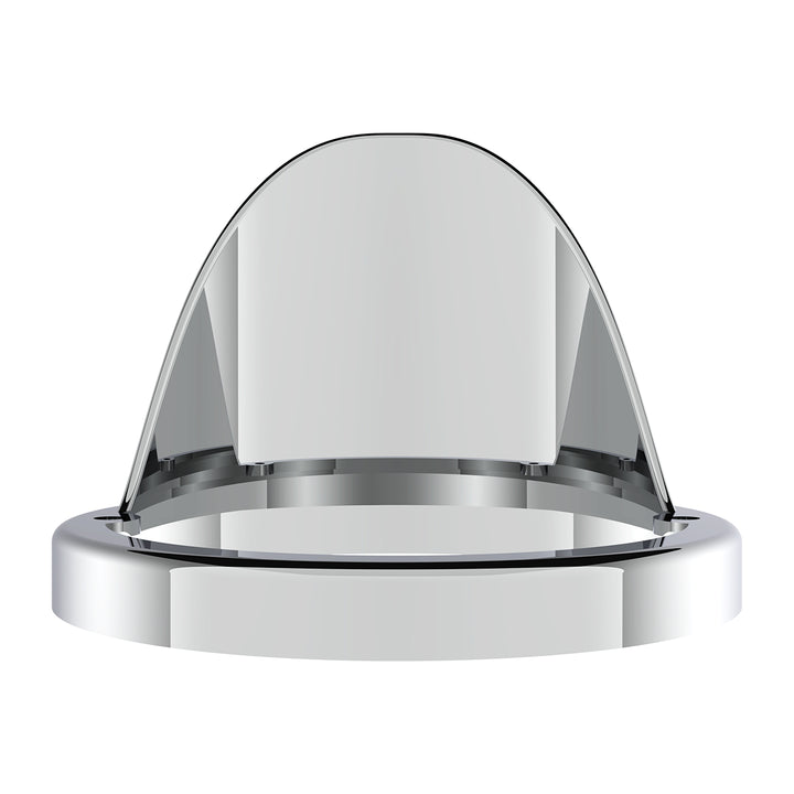 Chrome LED Light Flush Mount Base With Visor (Bulk)