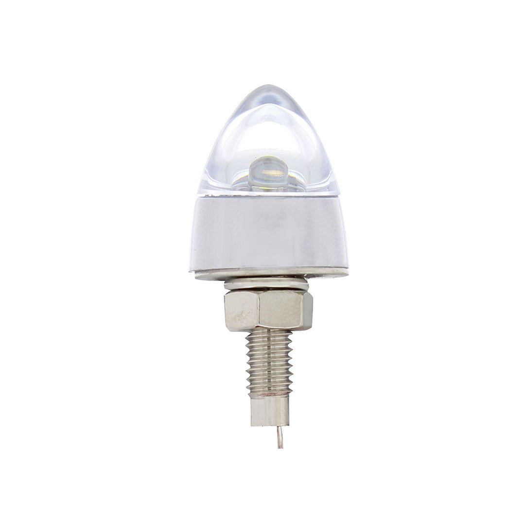 LED Bullet License Plate Fastener - White (2-Pack)