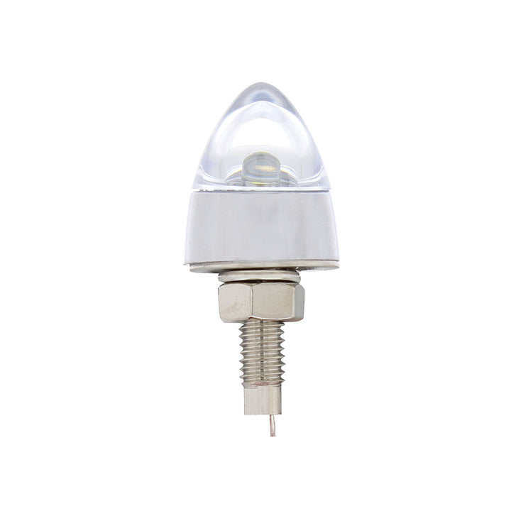 LED Bullet License Plate Fastener - White (2-Pack)