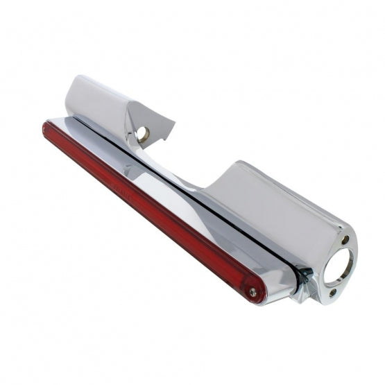 Motorcycle Rear Signal Light Bar With 24 LED 12" GloLight Bar - Red LED/Red Lens