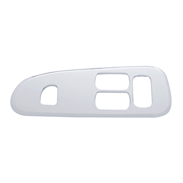 Chrome Plastic Window Switch Trim For 2008+ Peterbilt 389/388 - Driver (3 Large &amp; 1 Small Opening)