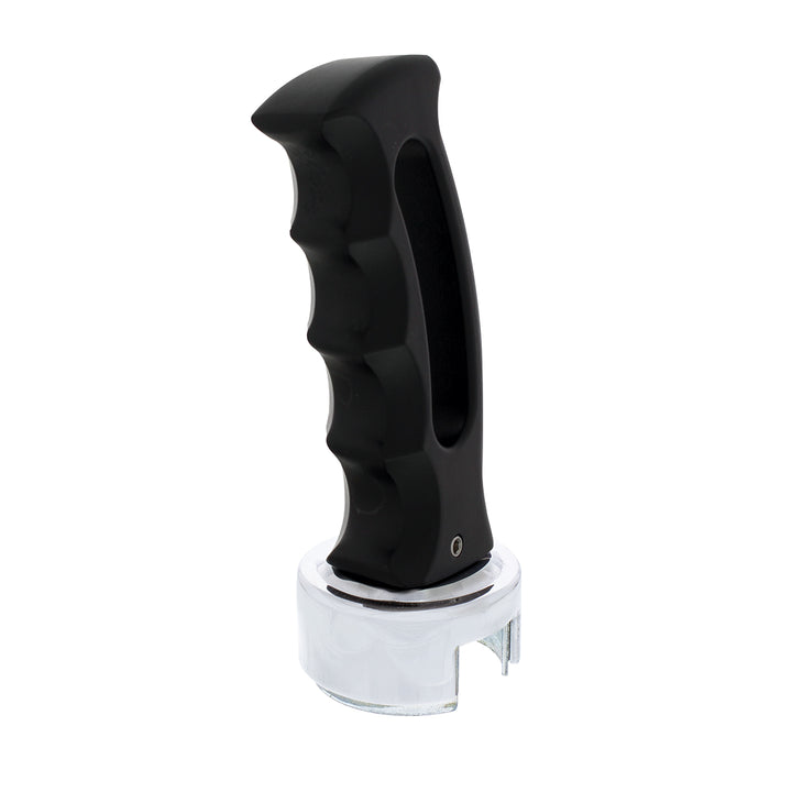 Slot Style Gearshift Knob With 13/15/18 Speed Adapter - Black