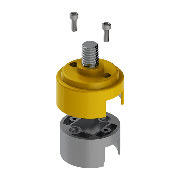 1/2" - 13 Thread-On Shift Knob Mounting Adapter For Eaton Fuller Style 13/15/18 Shifter - Electric Yellow (Bulk)
