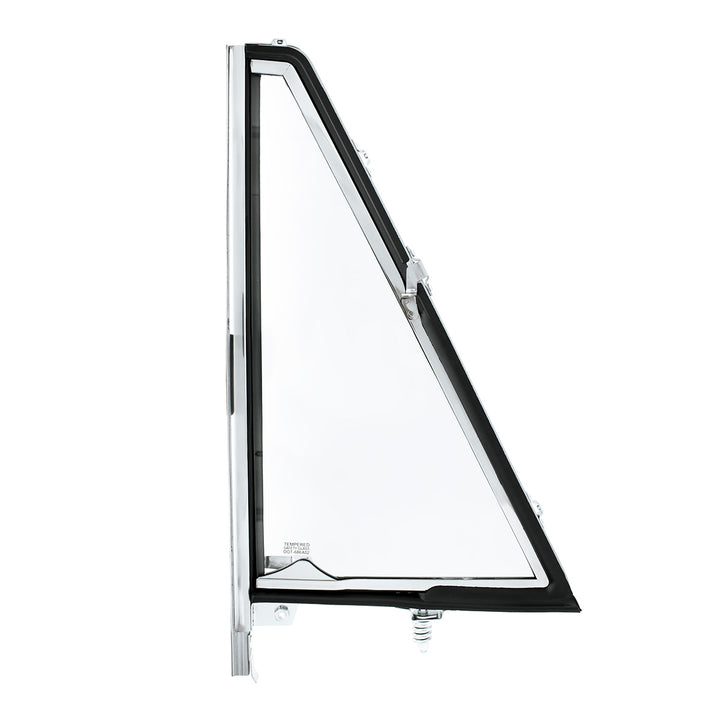 Vent Window Assembly Chrome Frame Without Tinted Glass For 1966-77 Ford Bronco - R/H