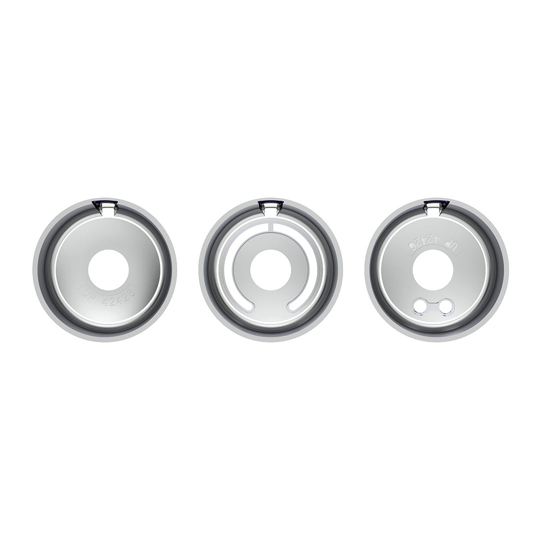 Chrome Plastic A/C Control 6 - Piece Dial Covers For 2018-2025 Freightliner Cascadia