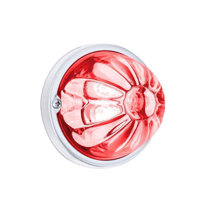 Glass Watermelon Light Kit With 4 LED Light - Red LED/Clear Lens