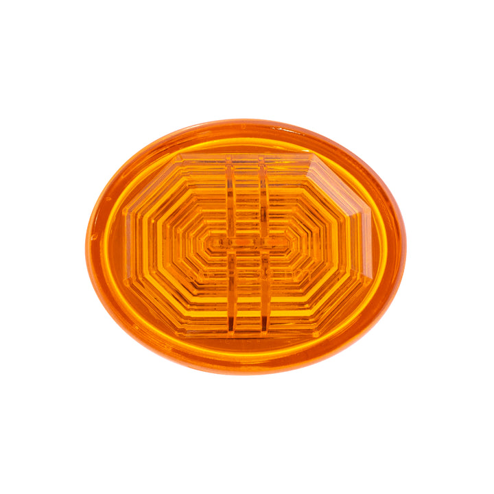 3 LED Oval Clearance/Marker Light - Amber LED/Amber Lens