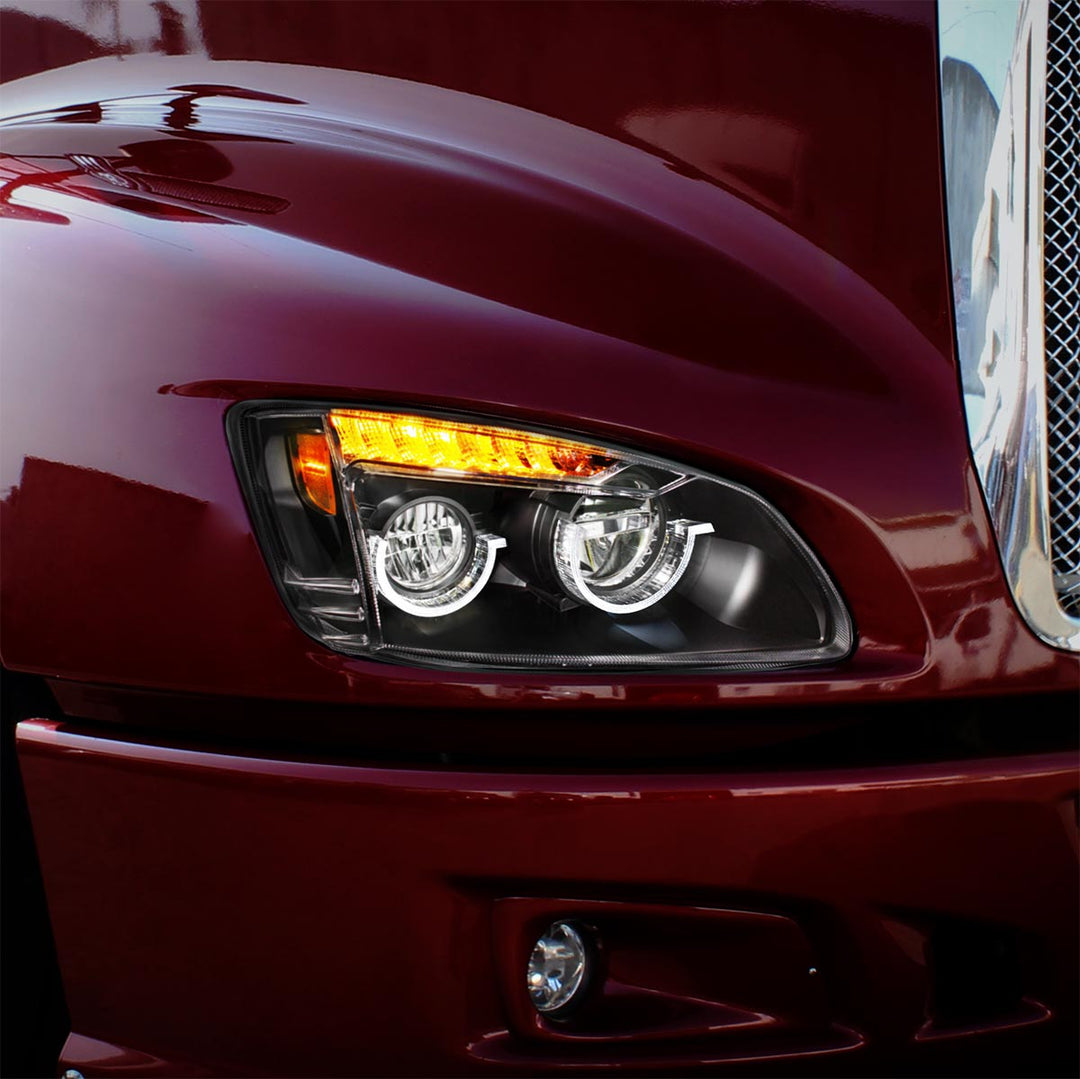 Blackout Full LED Headlight For 2008-2017 Kenworth T660 - Passenger