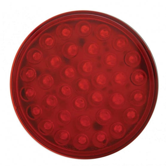 36 LED 4" Round Light (Stop, Turn &amp; Tail) - Red/Red Lens (Bulk)