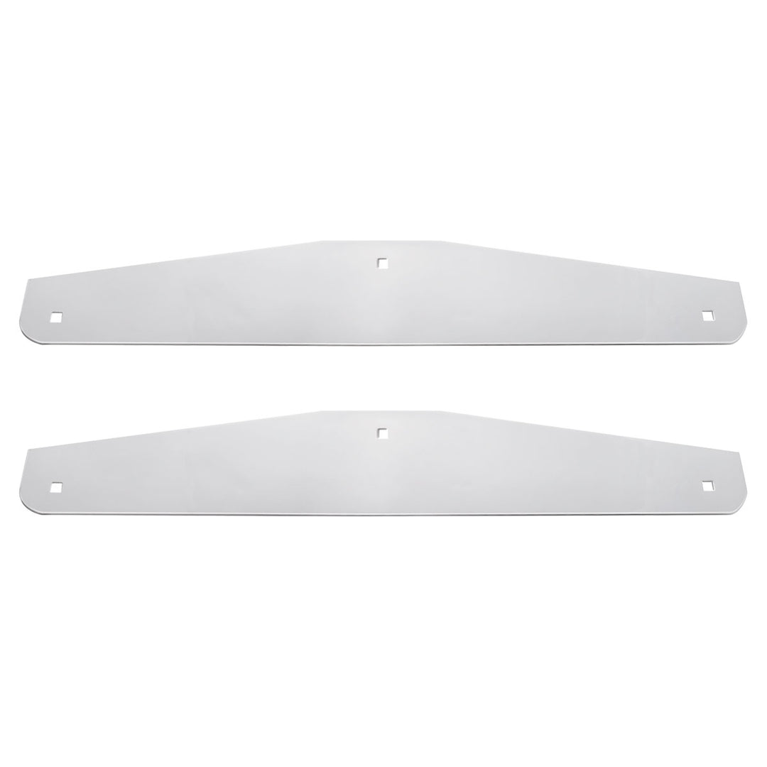 24" x 4" Stainless Steel Bottom Mud Flap Plate - Bolt Thru (Cbox/Pair)