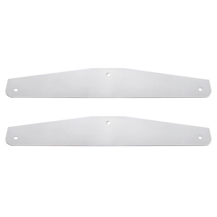 24" x 4" Stainless Steel Bottom Mud Flap Plate - Bolt Thru (Cbox/Pair)