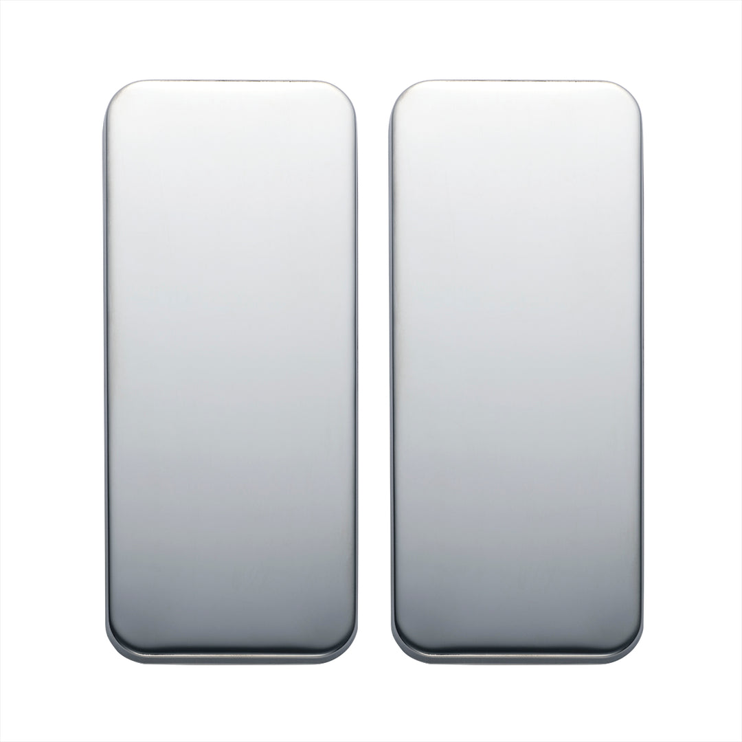 Peterbilt Stainless Vent Door Cover - Plain (Card of 2)