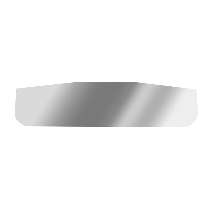 3" x 12" Chrome Standard Bottom Mud Flap Plate - Welded Stud