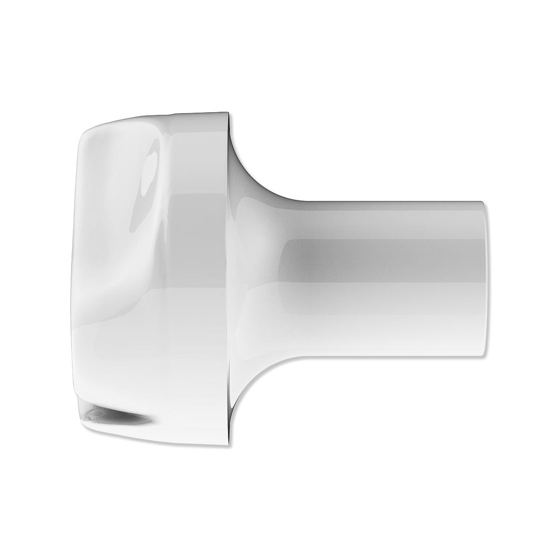 Ace Of Spades Air Valve Knob - Pearl White With Gloss Red Inlay