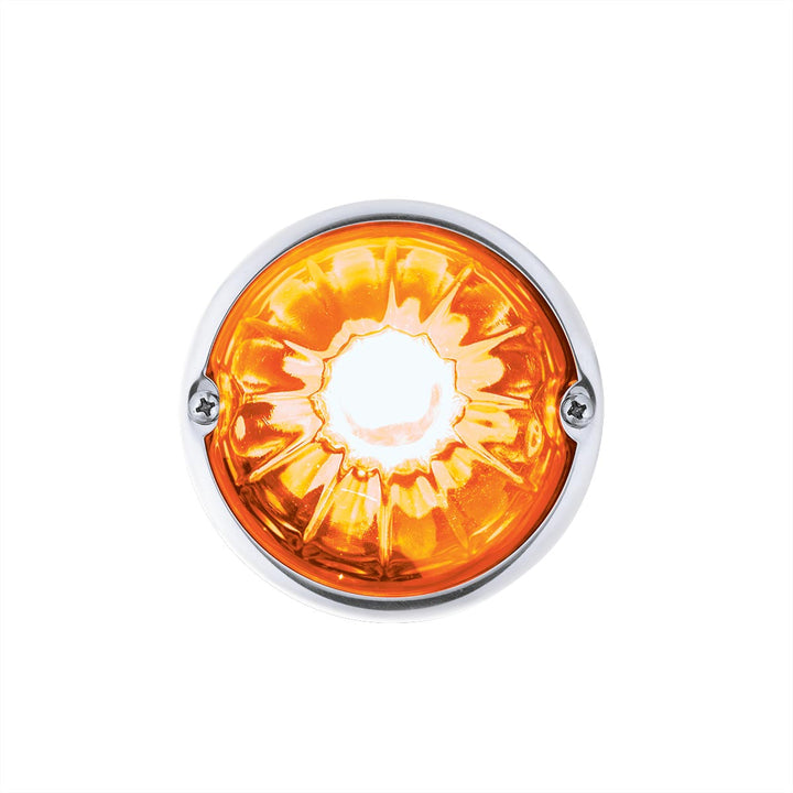 Glass Watermelon Light Kit With 2 LED Light - Amber LED/Amber Lens