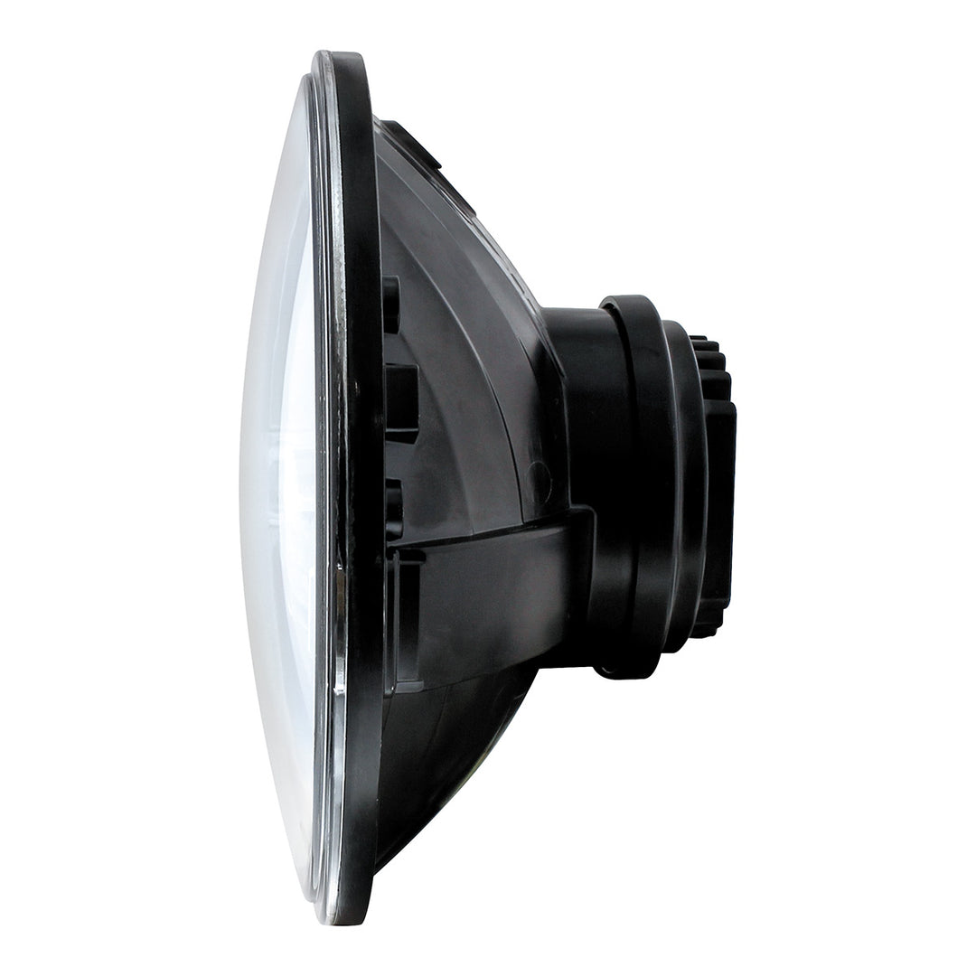 ULTRALIT - 7" High Power LED Headlight With White LED Position Light Bar