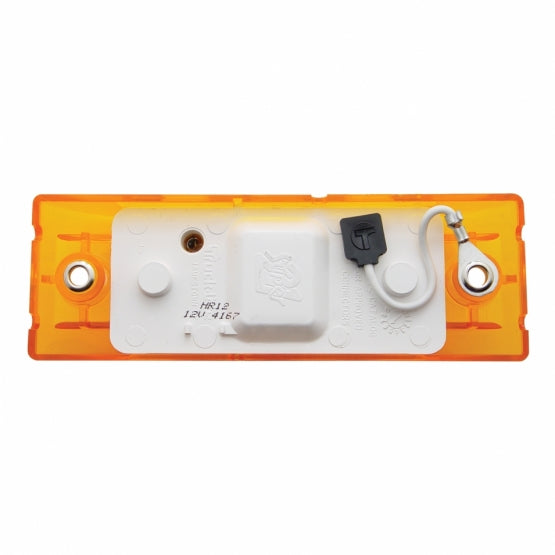 Rectangular Light (Clearance/Marker) With Reflex Lens - Amber Lens