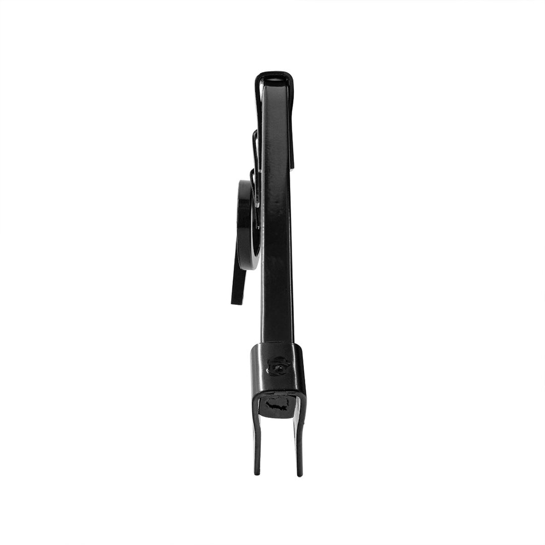 Black Angled Mud Flap Hangers With Mounting Hardware - 1 Coil (Pair)