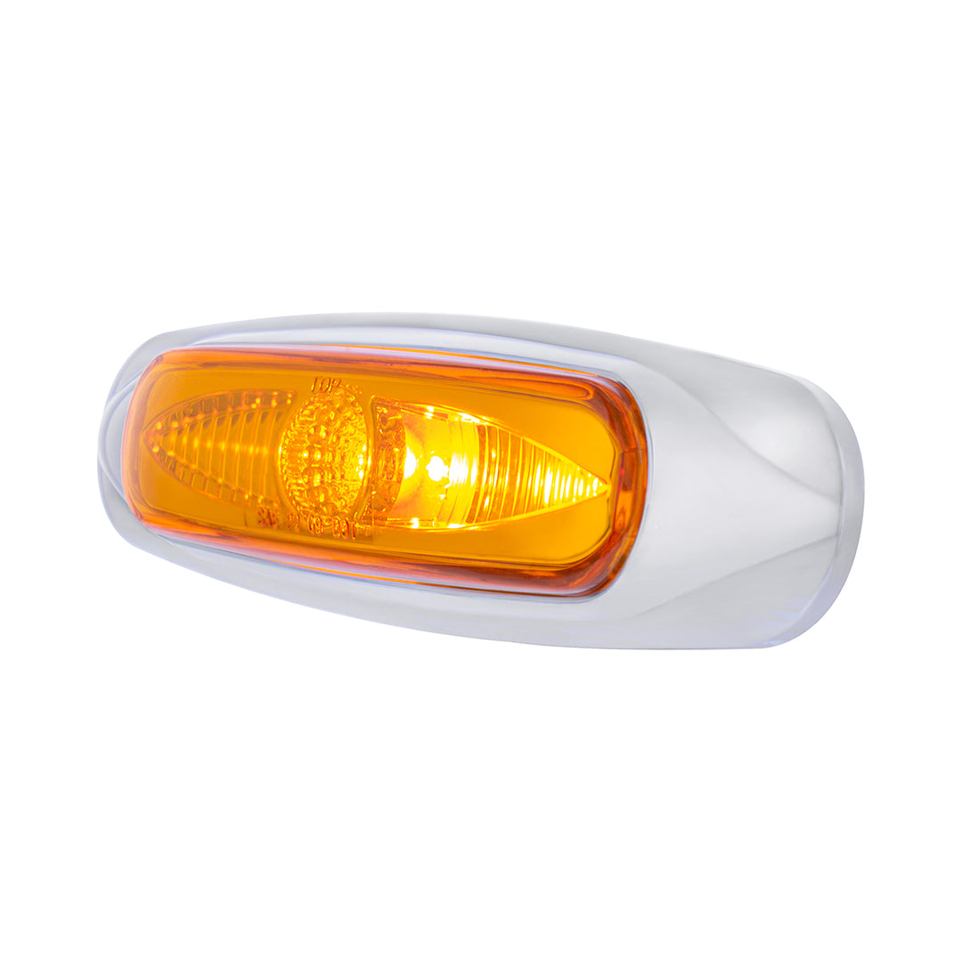 5-3/4" Wide 3 LED ViperEye Light (Clearance/Marker) - Amber LED/Amber Lens