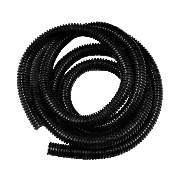 1/2" I.D. Black Flex - Guard Convoluted Split Seam Tubing, 7 Ft.