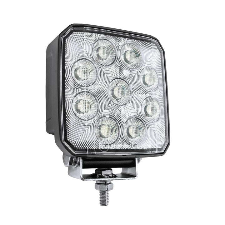 9 LED High Power 3-7/8" Square Work Light - Flood