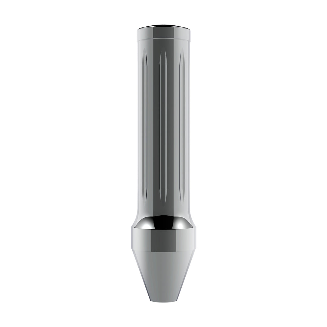 Dallas Style Grooved Grip Handle With Beer Tap Adapter - Chrome