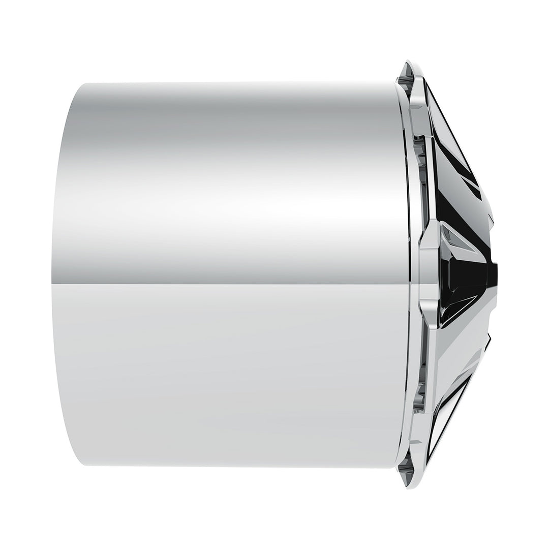Rubicon Rear Axle Cover Kit With 33mm Thread-On Nut Covers - Chrome