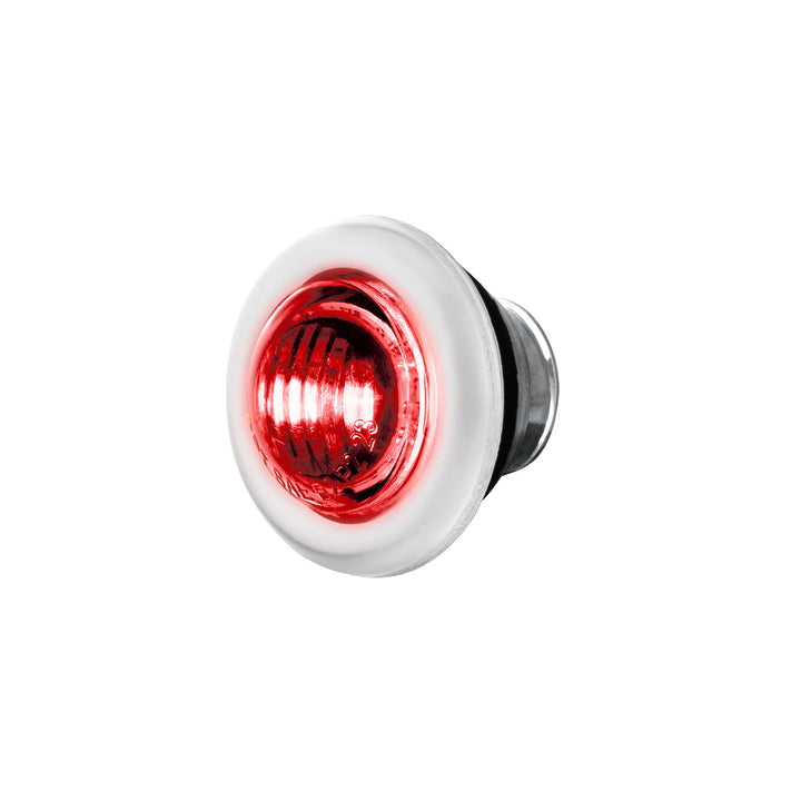 2 LED 3/4" Mini Double Fury Light (Clearance/Marker) - Red &amp; White LED/Clear Lens