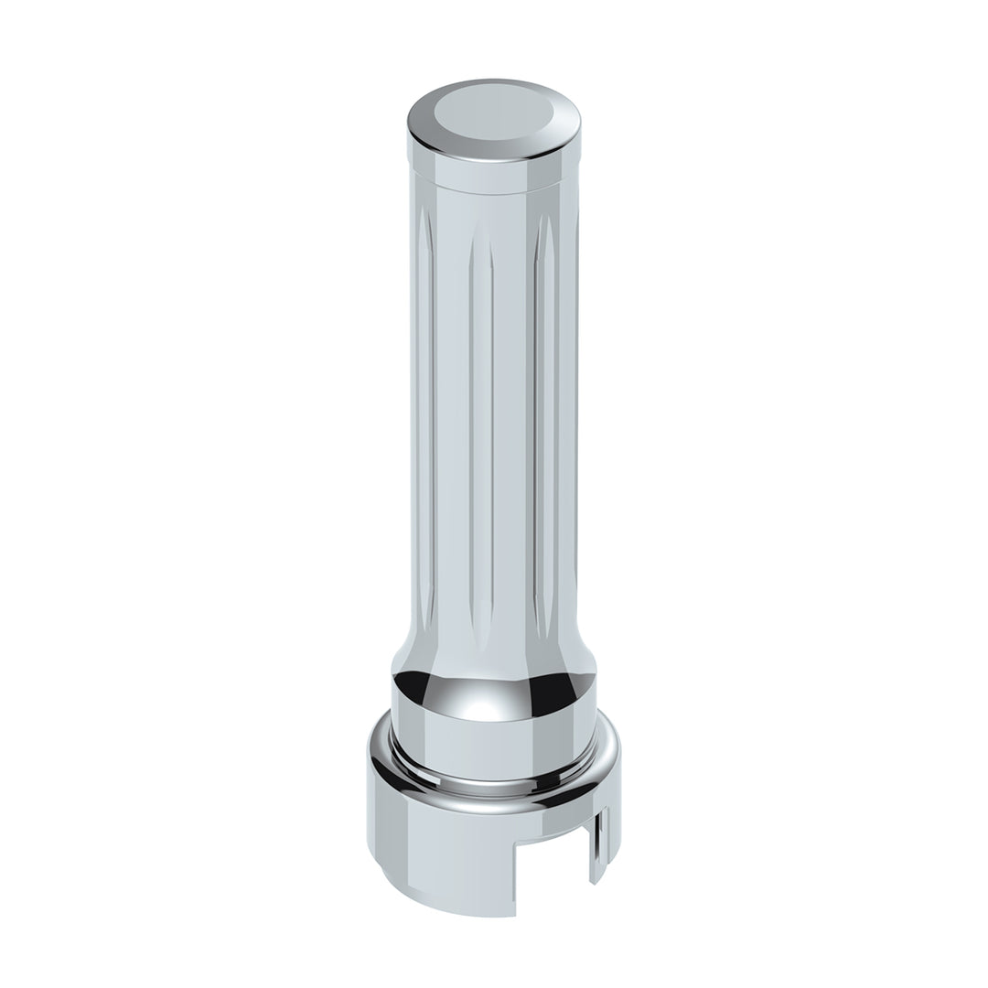Thread-On Dallas Style Gearshift Knob With 13/15/18 Speed Adapter - Chrome/Vertical