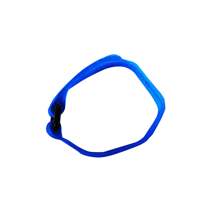 8" x 3/4" Blue Hook &amp; Loop Velcro Strip - Tie Fasteners with Buckle (8-Pack)