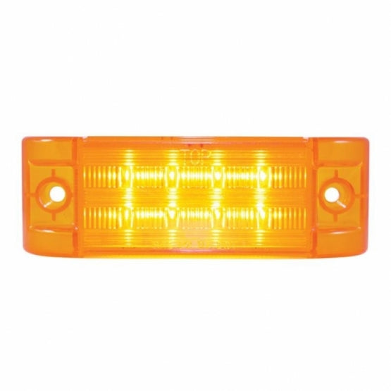 8 SMD LED Rectangular Light (Clearance/Marker) - Amber LED/Amber Lens (Bulk)